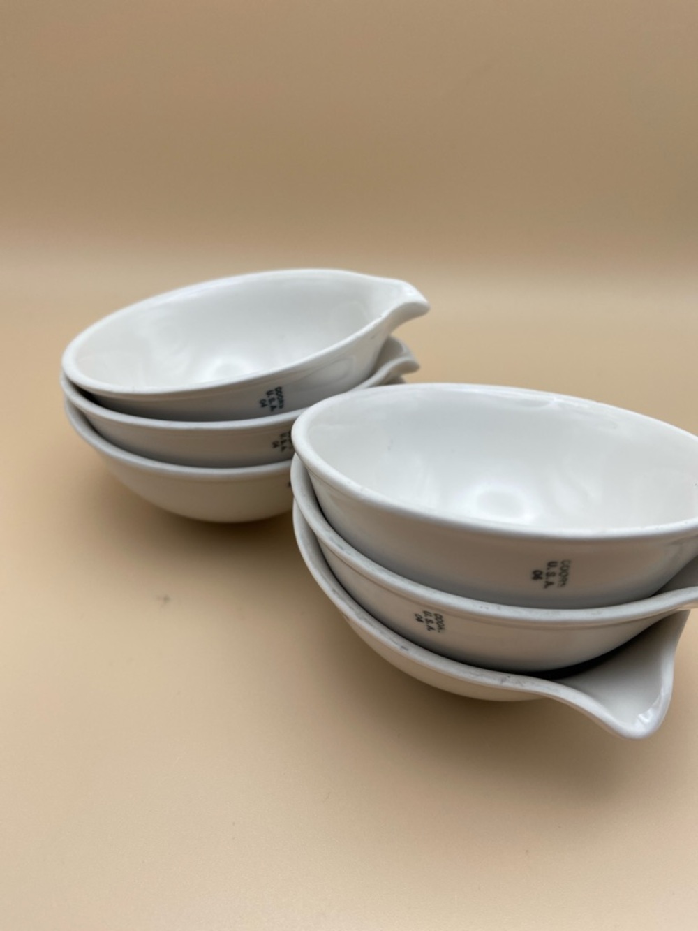 Vintage Coors USA Porcelain Evaporating Lab Dish (1) and Bowls with spouts (6) - Picture 9 of 12